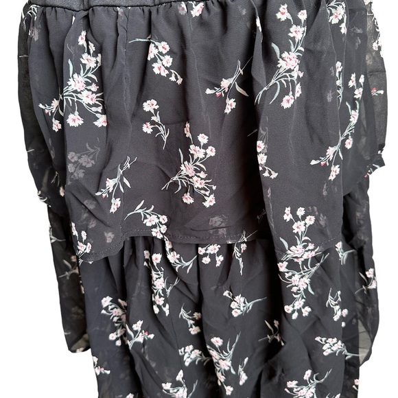 Mimi China Floral Tiered Layered Dress Size Medium - Picture 17 of 17